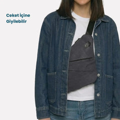 Günlük Çapraz Çanta | Gizli Fermuar ve Kesilmeye Dirençli Askı