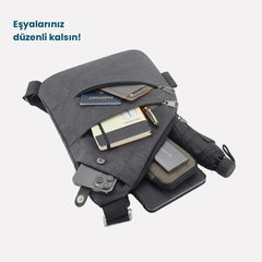 Günlük Çapraz Çanta | Gizli Fermuar ve Kesilmeye Dirençli Askı